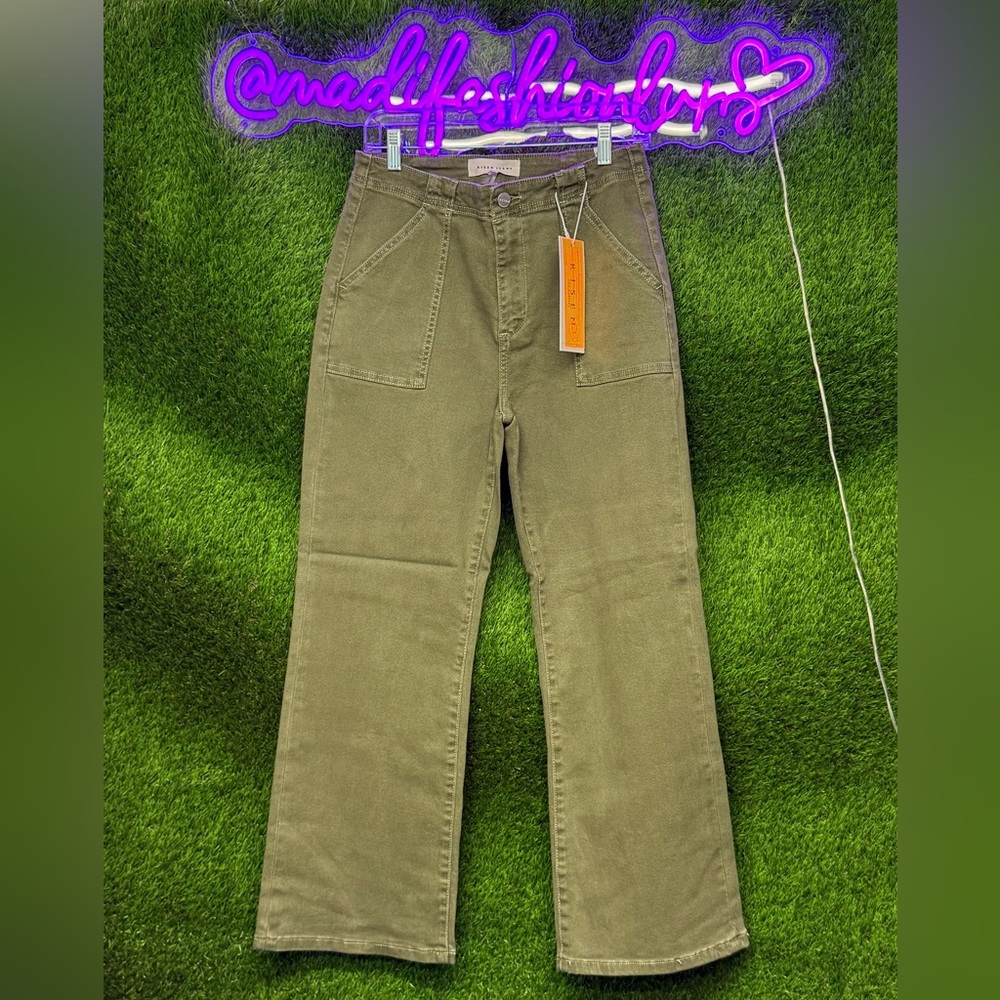 Moss Green Risen Women's Jeans